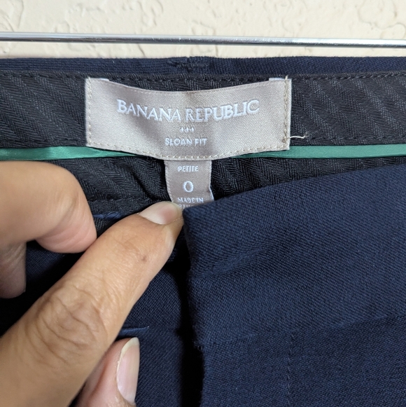 Banana Republic Women Size 0 Petite Sloan Dress Pants Slim Fit Office Chic Work - Picture 6 of 13